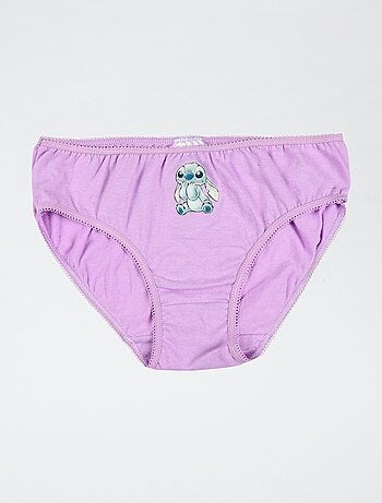 Pack de 3 cuecas 'Disney' 'Stitch' em algodão