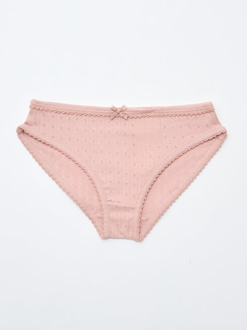 Pack de 3 cuecas em malha rendada - Kiabi