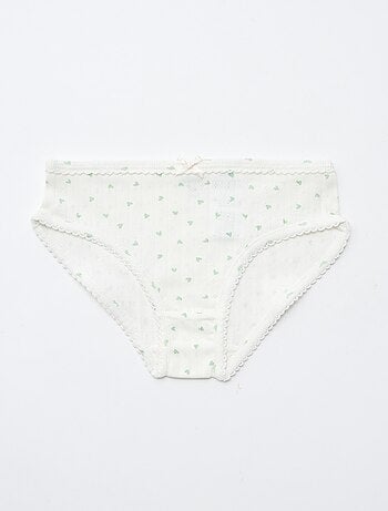 Pack de 3 cuecas em malha rendada