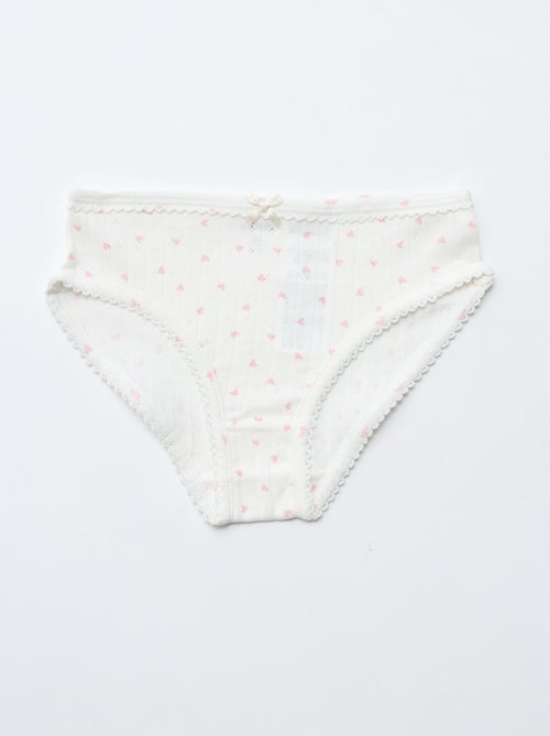 Pack de 3 cuecas em malha rendada - Kiabi