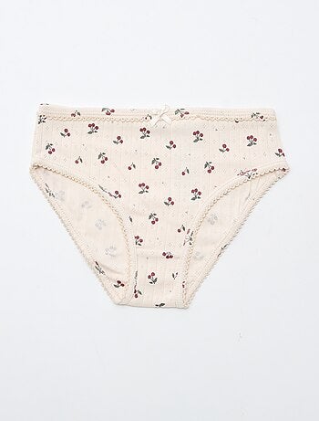 Pack de 3 cuecas em malha rendada
