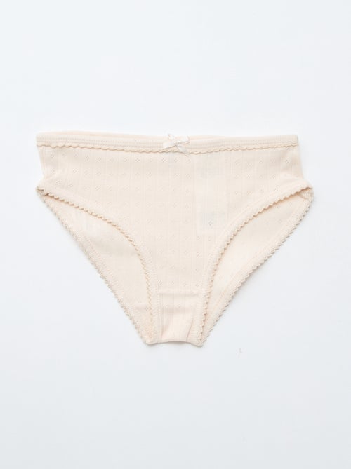 Pack de 3 cuecas em malha rendada - Kiabi