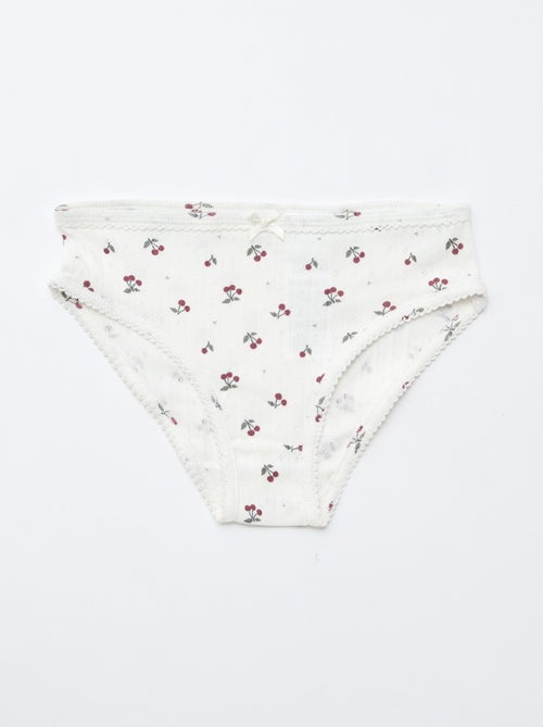 Pack de 3 cuecas em malha rendada - Kiabi