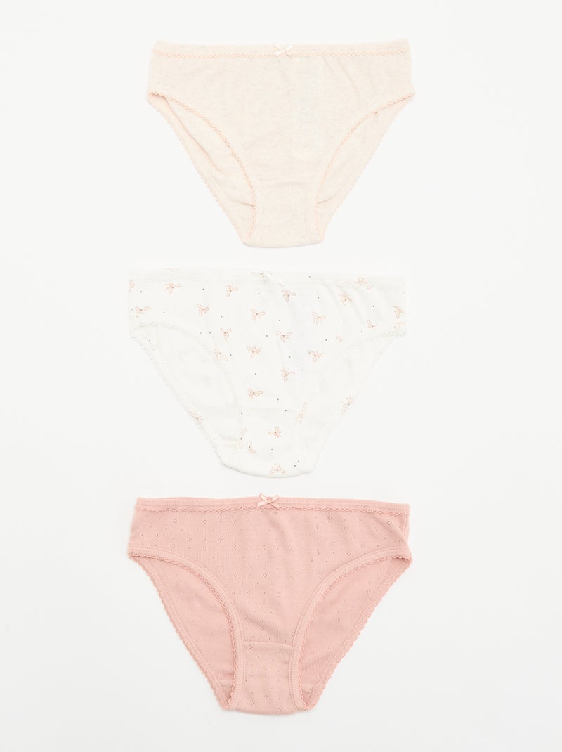 Pack de 3 cuecas estampadas Branco - Kiabi