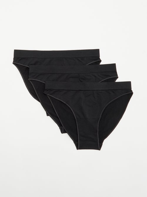 Pack de 3 cuecas sem costuras - Kiabi Pack de 3 cuecas sem costuras - Kiabi
