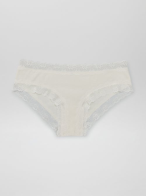 Pack de 3 Cuecas Shorty Caneladas - Kiabi