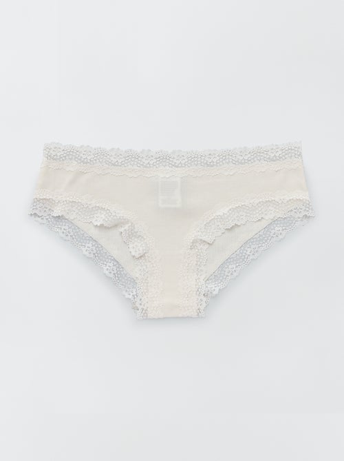 Pack de 3 Cuecas Shorty Caneladas - Kiabi