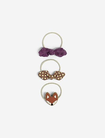Pack de 3 elásticos 'animais'