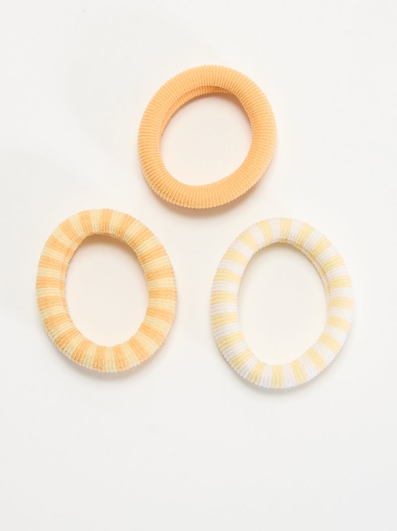 Pack de 3 elásticos de espuma Laranja - Kiabi