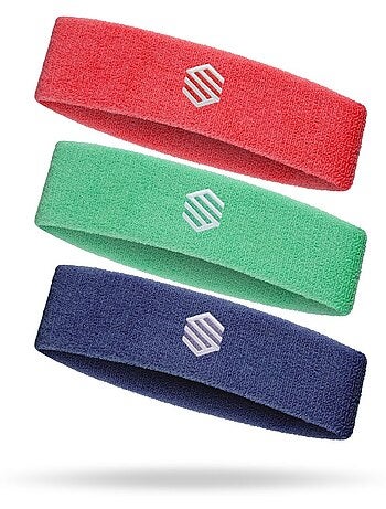 Pack de 3 fitas de cabeça para padel