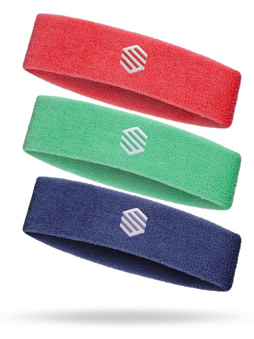 Pack de 3 fitas de cabeça para padel - Kiabi