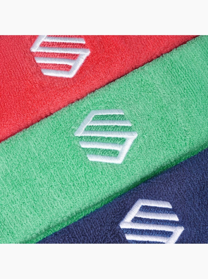 Pack de 3 fitas de cabeça para padel Vermelho - Kiabi