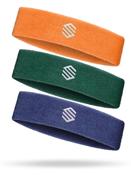 Pack de 3 fitas de cabeça para ténis - Kiabi