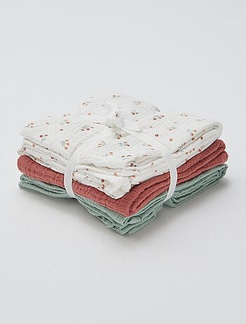 Pack de 3 fraldas de pano unissexo em turco