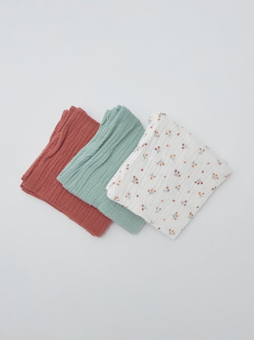 Pack de 3 fraldas de pano unissexo em turco - Kiabi