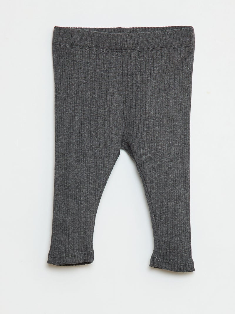 Pack de 3 leggings canelados Bege - Kiabi