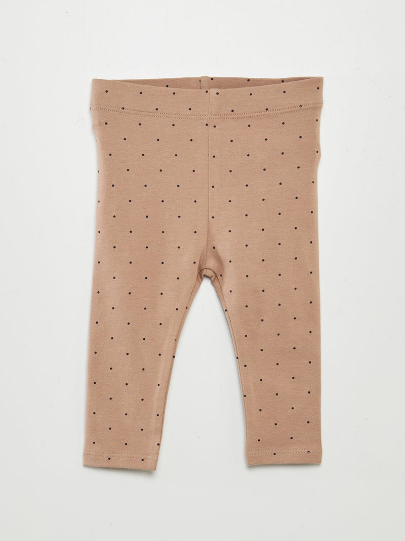 Pack de 3 leggings compridos BEGE - Kiabi