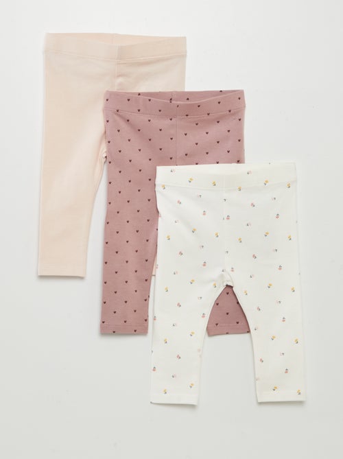 Pack de 3 leggings compridos - Kiabi