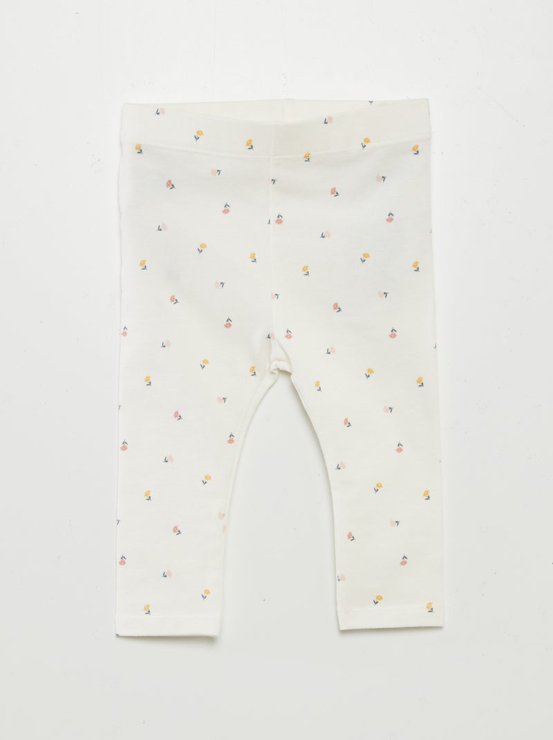 Pack de 3 leggings compridos BRANCO - Kiabi