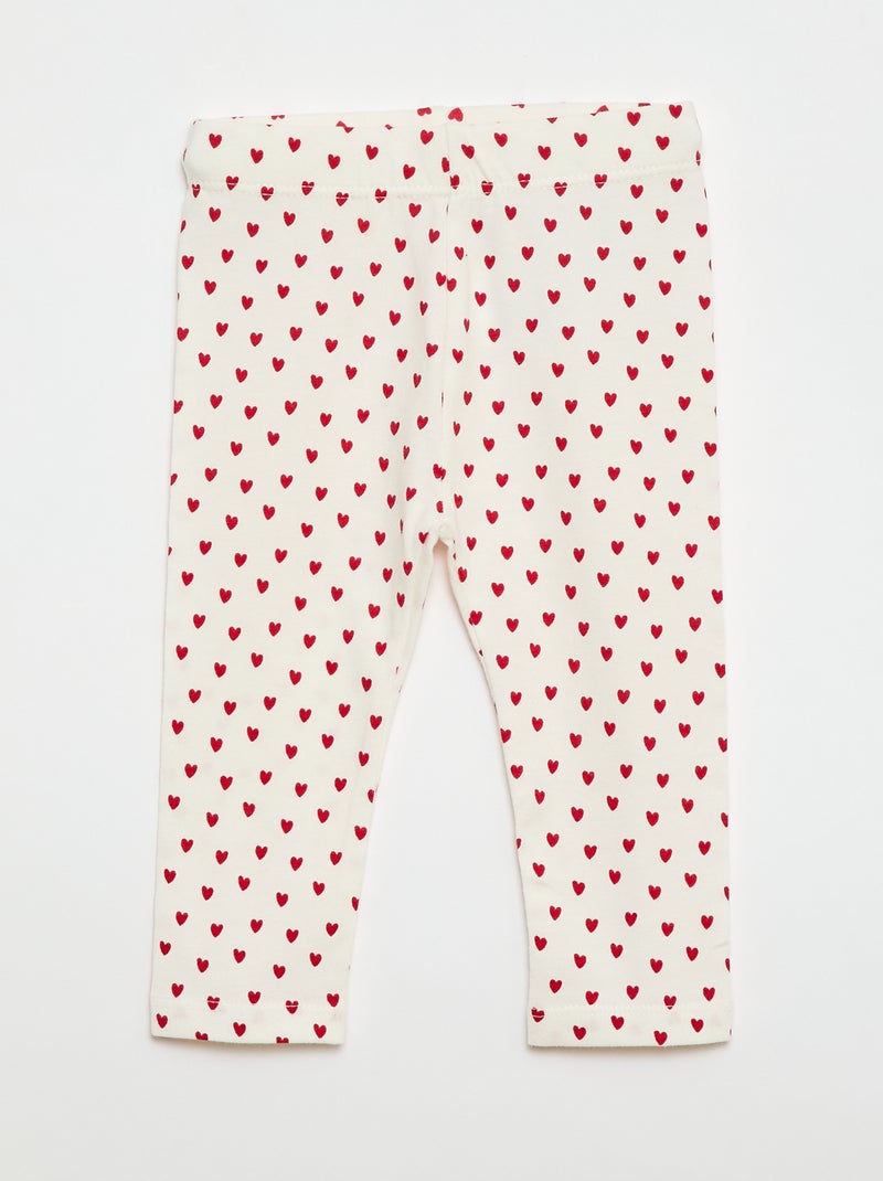 Pack de 3 leggings compridos Branco - Kiabi