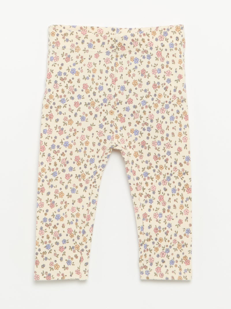 Pack de 3 leggings compridos Branco - Kiabi