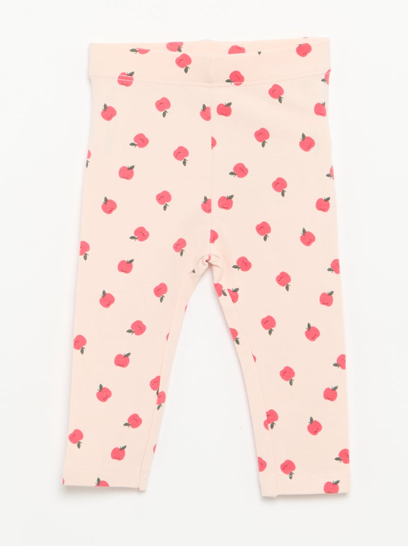 Pack de 3 leggings compridos Rosa - Kiabi
