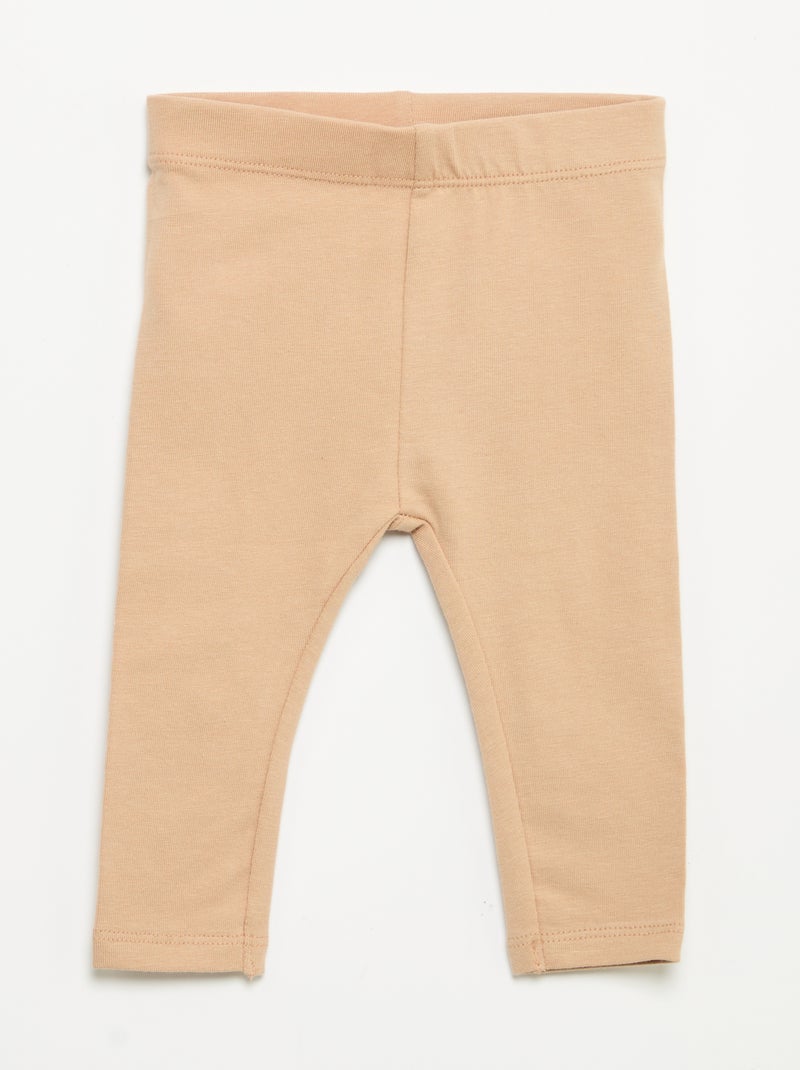 Pack de 3 leggings lisos em jersey Preto - Kiabi