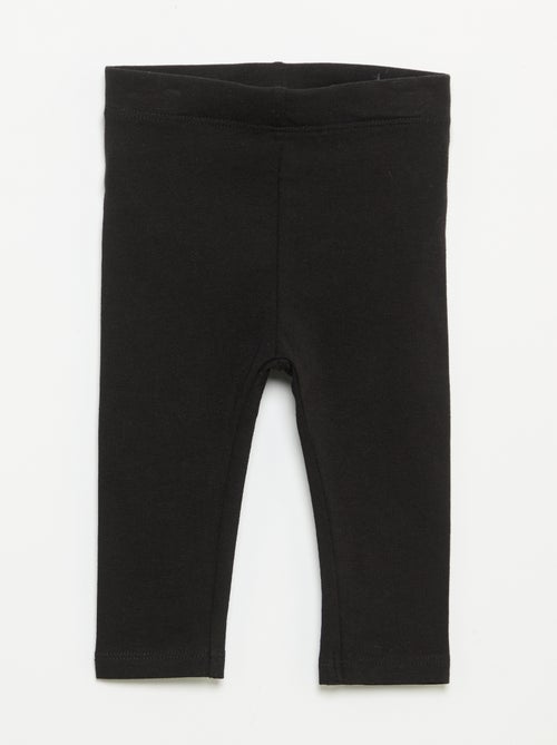 Pack de 3 leggings lisos em jersey - Kiabi