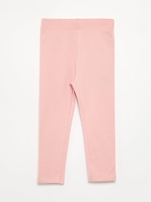 Pack de 3 leggings lisos em jersey - Kiabi Pack de 3 leggings lisos em jersey - Kiabi