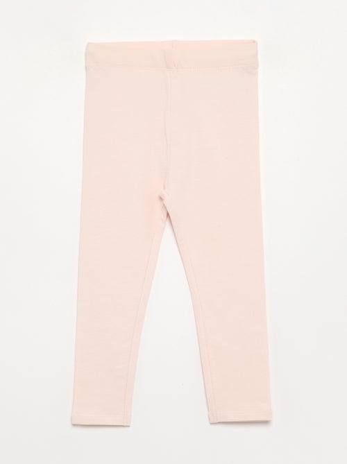 Pack de 3 leggings lisos em jersey - Kiabi Pack de 3 leggings lisos em jersey - Kiabi