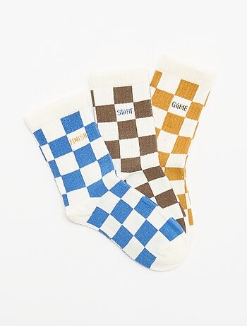 Pack de 3 meias altas 'monstro'