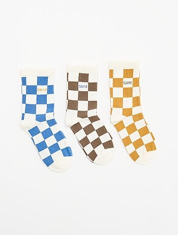 Pack de 3 meias altas 'monstro'