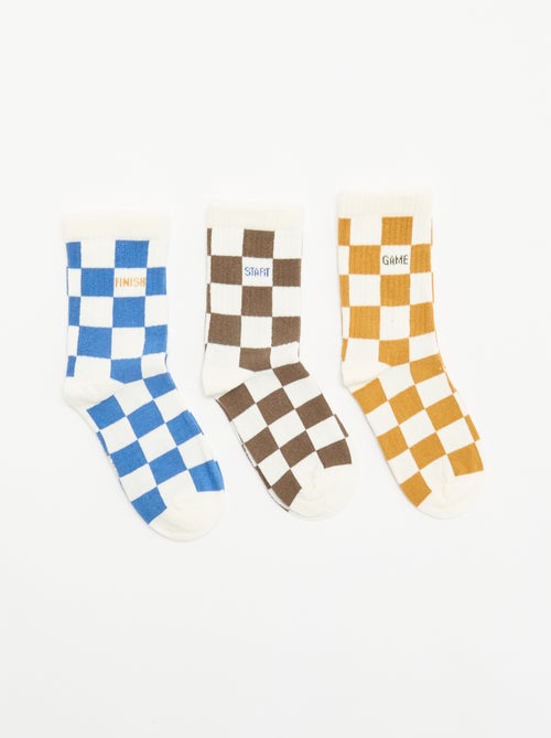 Pack de 3 meias altas 'monstro' - Kiabi