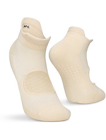 Pack de 3 meias de cano baixo antiderrapantes para yoga