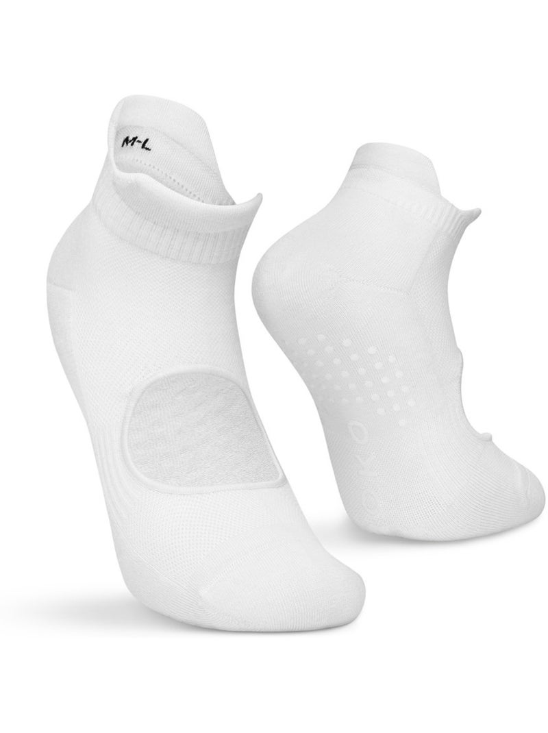 Pack de 3 meias de cano baixo antiderrapantes para yoga Bege - Kiabi