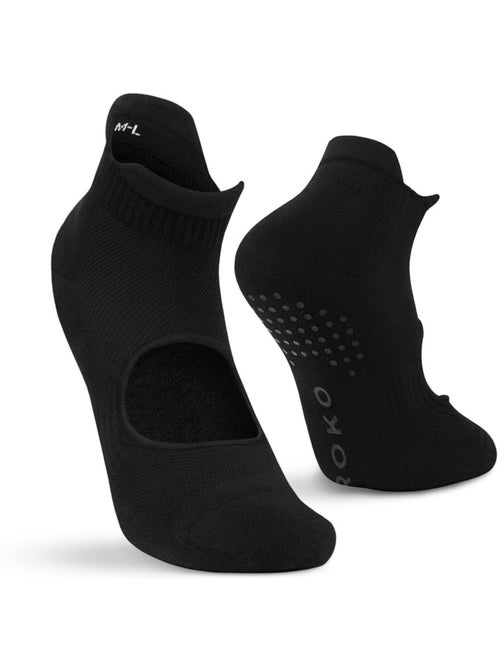 Pack de 3 meias de cano baixo antiderrapantes para yoga - Kiabi