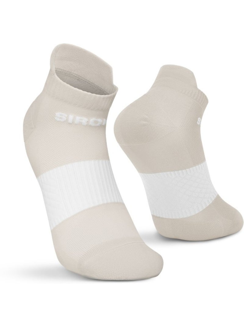 Pack de 3 meias de cano baixo para corrida Laranja - Kiabi