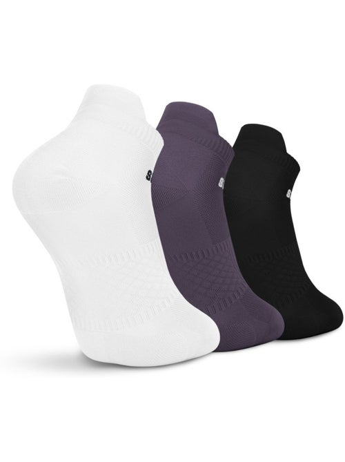 Pack de 3 meias de cano baixo para desporto - Kiabi