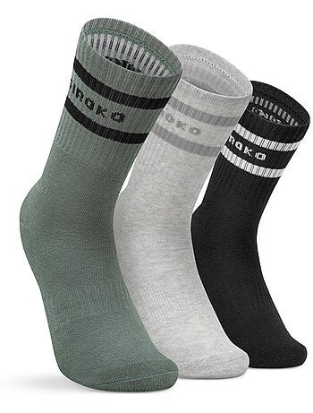 Pack de 3 meias de cano médio para desporto