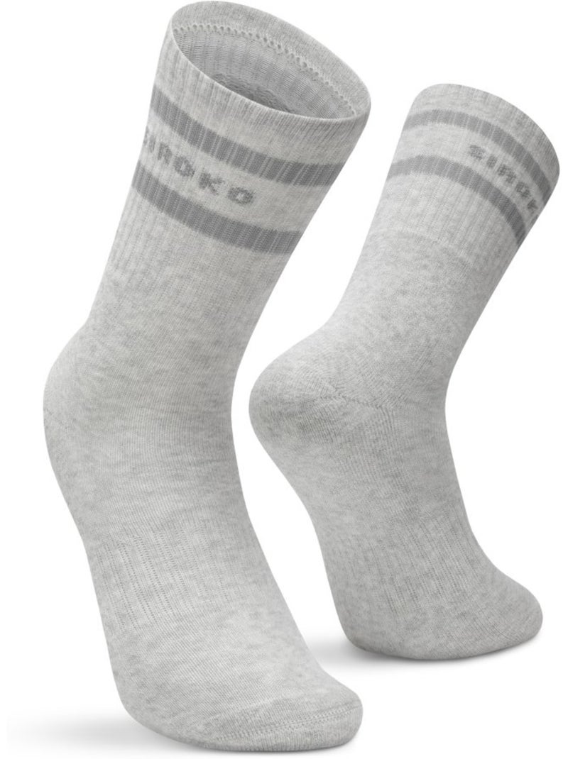 Pack de 3 meias de cano médio para desporto Branco - Kiabi