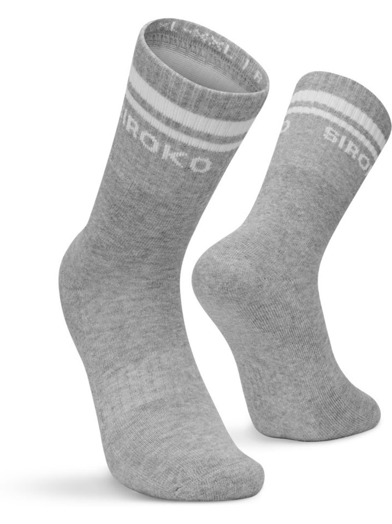 Pack de 3 meias de cano médio para desporto Preto - Kiabi