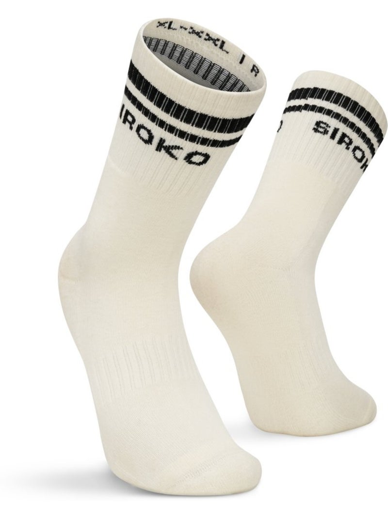 Pack de 3 meias de cano médio para desporto Preto - Kiabi