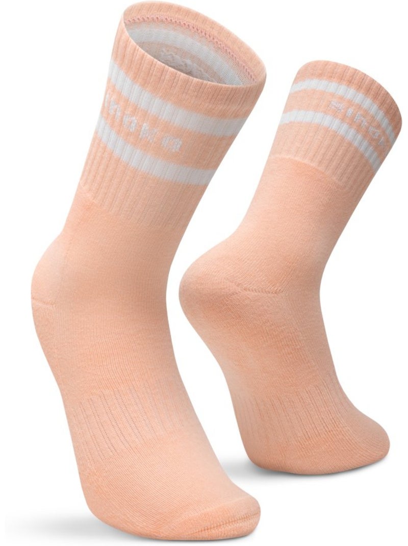 Pack de 3 meias de cano médio para desporto Rosa - Kiabi