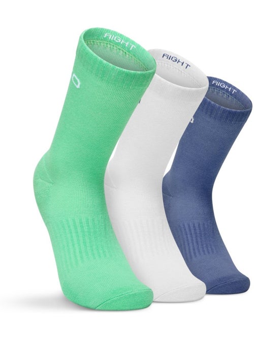 Pack de 3 meias de cano médio para padel - Kiabi