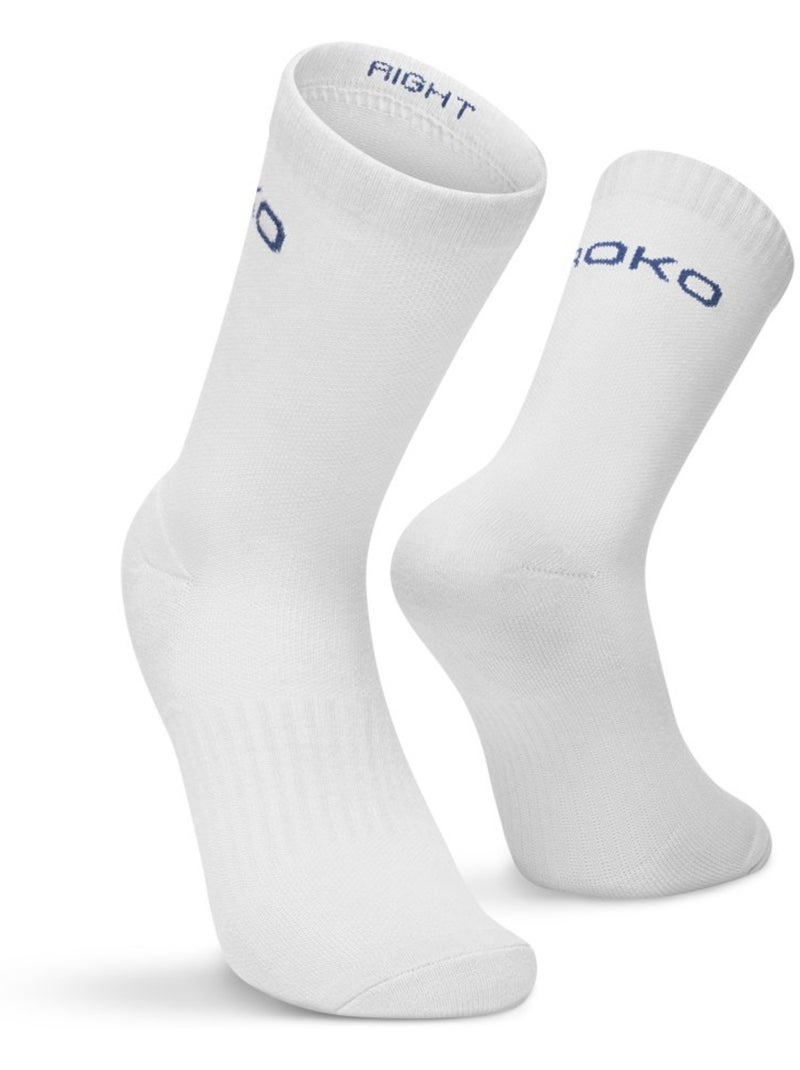 Pack de 3 meias de cano médio para padel Branco - Kiabi