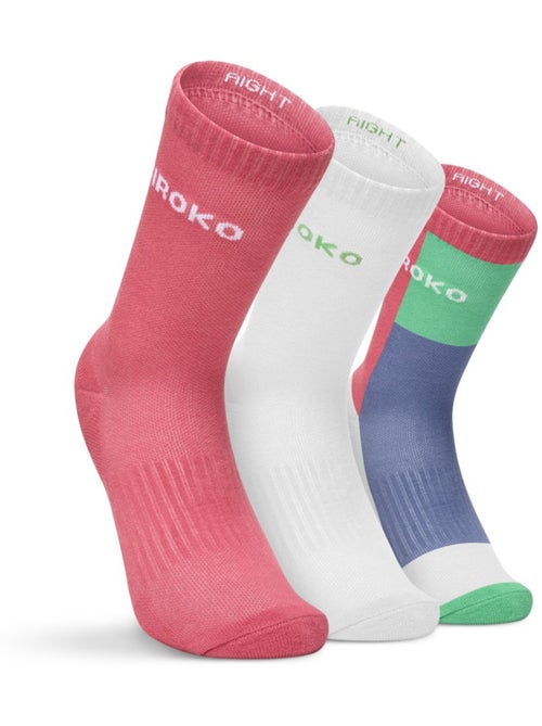 Pack de 3 meias de cano médio para padel - Kiabi
