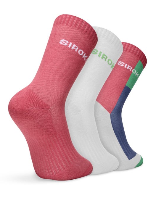 Pack de 3 meias de cano médio para padel - Kiabi