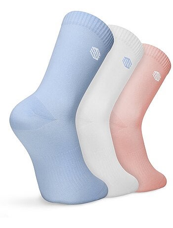 Pack de 3 meias de cano médio para ténis