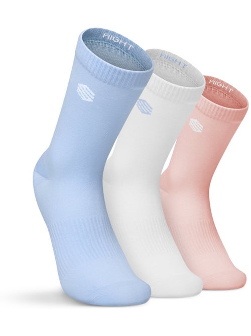 Pack de 3 meias de cano médio para ténis - Kiabi