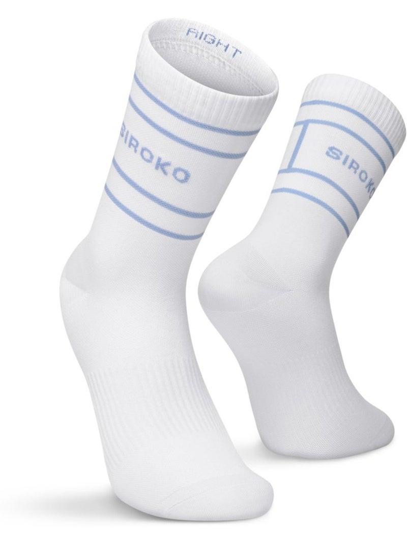Pack de 3 meias de cano médio para ténis Azul - Kiabi